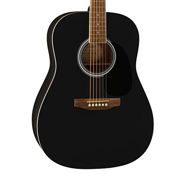 Fender FA-25 Dreadnought Ceviz Klavye Siyah Akustik Gitar